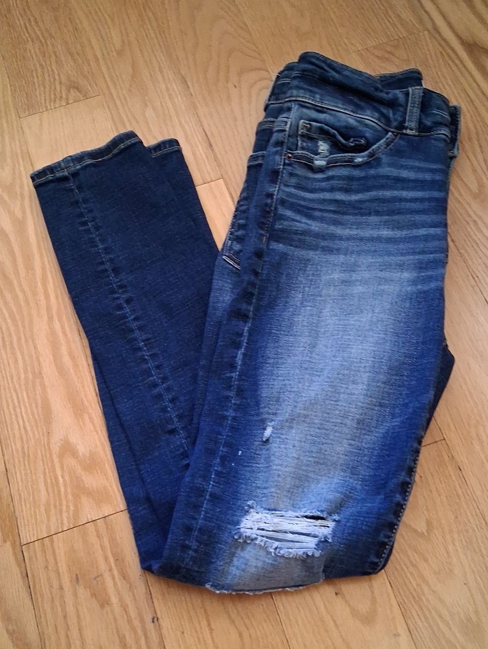 BKE Billie Distressed Slim Fit, High Rise, Skinny Jeans, Size 27